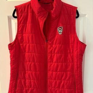 Red NC State Quilted Vest